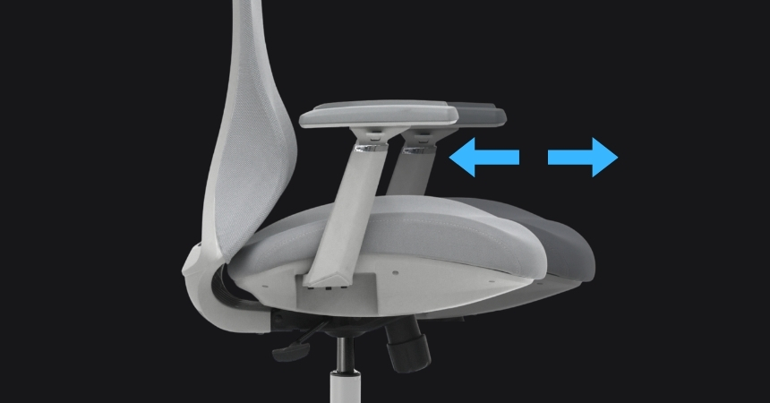 Ergonomiczne siedzisko z regulacją głębokości fotela VOYAGER